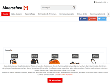 Tablet Screenshot of moerschen-gartengeraete.de